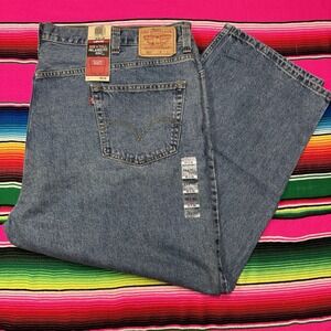NWT‎ Vintage Levi's 550 Jeans Men 52x29 Relaxed Fit Big & Tall Blue Straight Leg